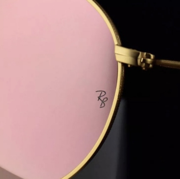 Ray Ban Round Metal Pink Mirror Lenses RB3447 - Picture 9 of 15